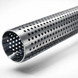 Труба нержавеющая ЭСВ перфорированная AISI 304, 25х1, зерк под трубу 12мм, Импорт